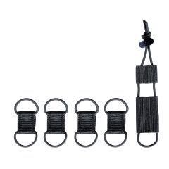 TT CABLE MANAGER SET - Set de 4 passe cable avec 1 Porte garrot - Noir