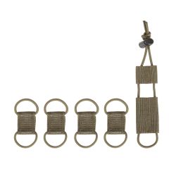 TT SET DE 4 PASSE CABLE ET 1 PORTE GARROT - OLIVE