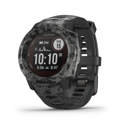 Montre GPS multi-fonction Garmin Instinct Solar - Graphite Camo