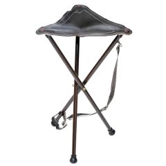 Trépied métal dessus croute Marron haut 65 cm